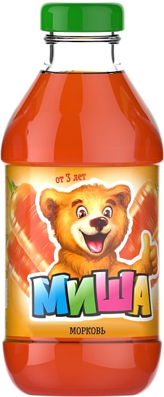 Нектар Миша 0,33л морковь с мякотью