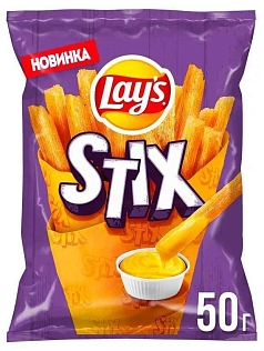 Чипсы Лейс Стикс 50г сырный соус