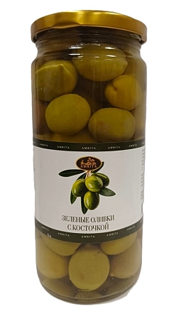 Оливки Амрита 500г с/к ст