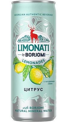 Лимонад Боржоми 0,33л ж/б цитрус