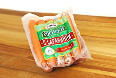 Сосиски С бараниной в/у 400г Рузком