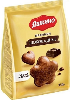 Пряники Яшкино 350г шоколадные