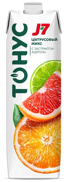 Сок Джей Севен 0,97л цитрусовый микс 