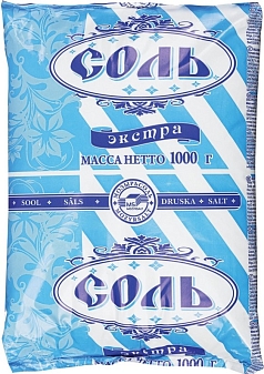 Соль Экстра 1кг мелкая Полесье
